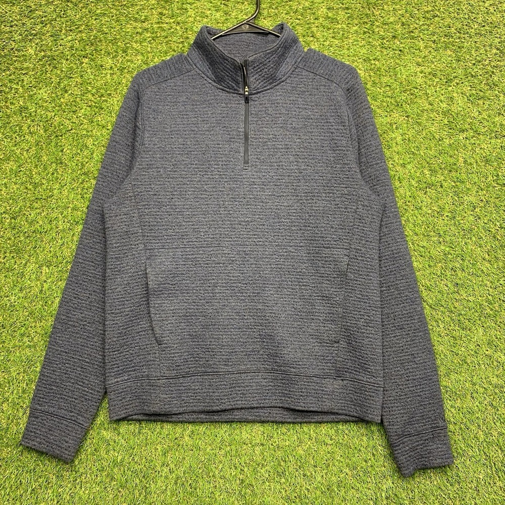 VRST Sweatshirt Mens Small 1/4 Zip Up Quarter Pullover Comfort Mock Neck Blue